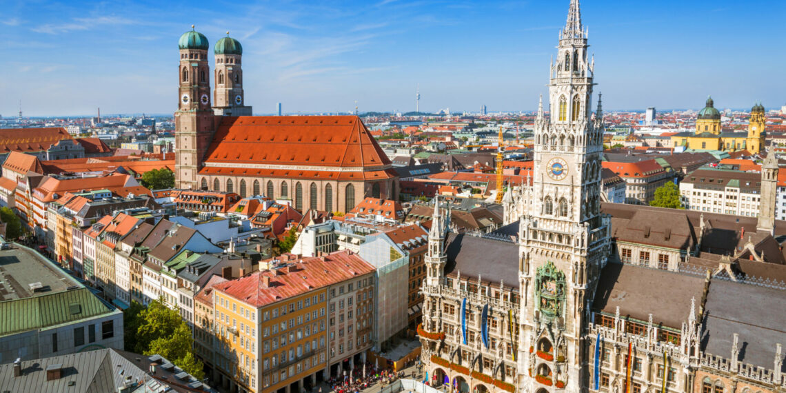city hall at the Marienplatz in Munich, Germany